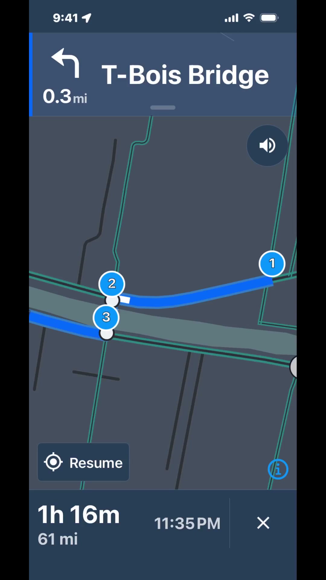 Turn-by-turn GPS navigation
